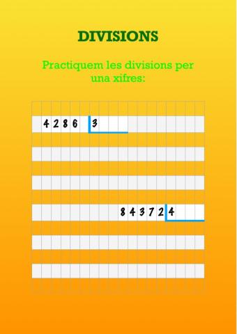Divisions 1 xifra