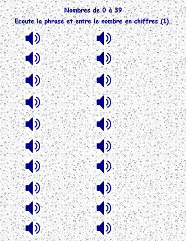 Nombres 0-39 - Ecoute et entre le nombre (1)