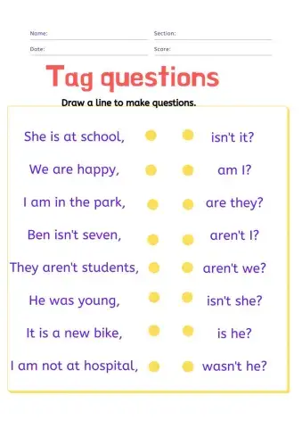 Tag questions