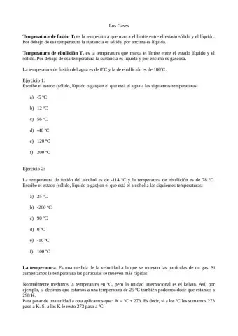 Temperatura y cambios de estado