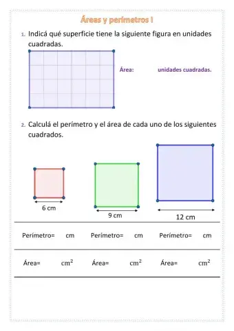 Área y perímetro I
