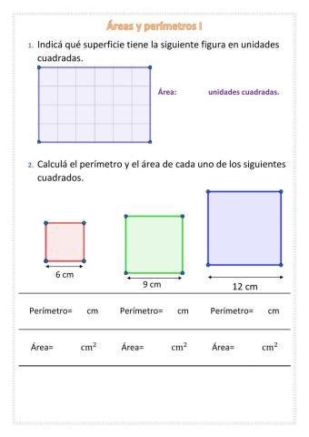 Área y perímetro I