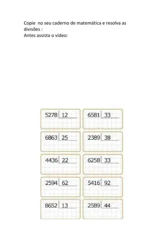 Divisão por dois algarismos
