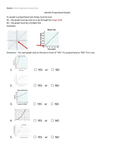 Proportional Graphs