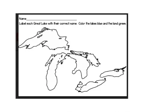 Label the Great Lakes