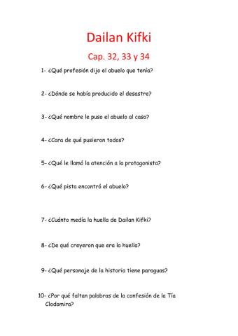 Dailan Kifki- Capítulos 32, 33 y 34