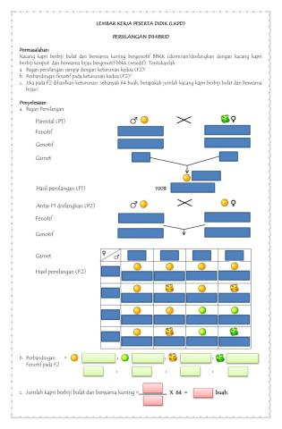 Lkpd persilangan dihibrid