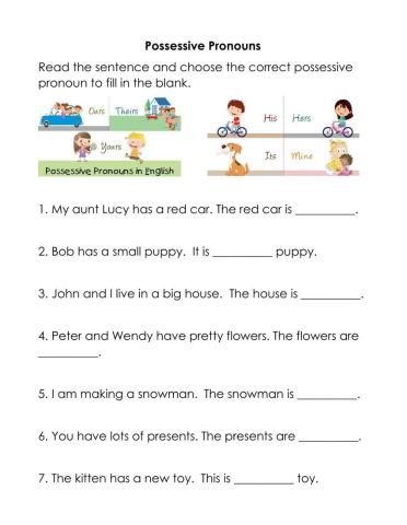 Possessive Pronouns