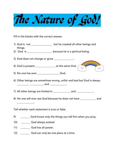 The Nature of God