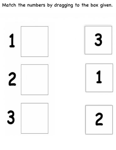Match Numbers 1 - 3