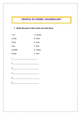 People in crime