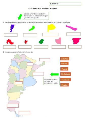 Ficha 2. Sociales. Geografia. El territorio argentino