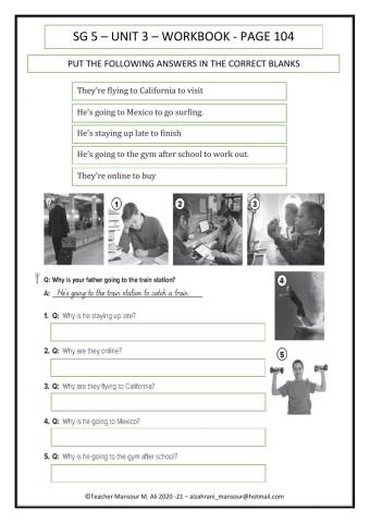 Super goal5 unit 3 wb104