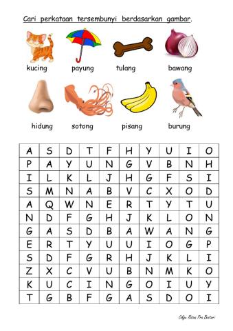 PERKATAAN MUDAH  YANG BERAKHIR DENGAN ---NG