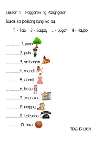 Paggamit ng Pangngalan