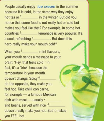 Taste and temperature