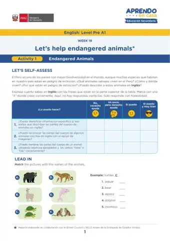 Endangered animals 1