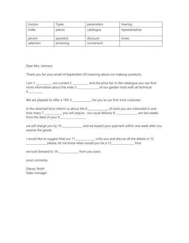 Past progresive email exercise