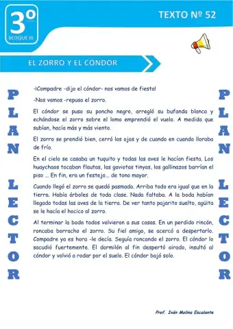 Texto nº 52 el zorro y el condor
