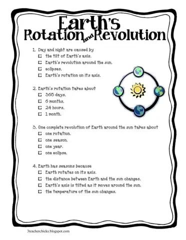 Earths Rotation and Revolution