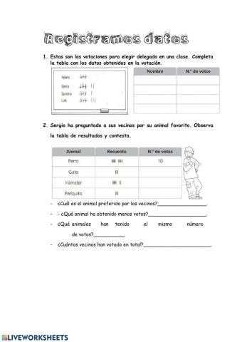 Recolección y registro de datos