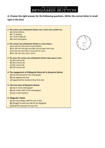 The Curious Case of Benjamin Button