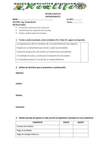 Prueba de unidad - emprendimiento 1