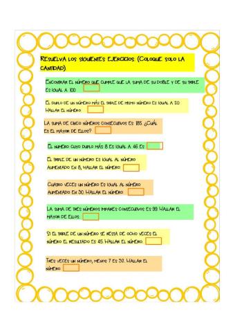 Ecuaciones para planterar