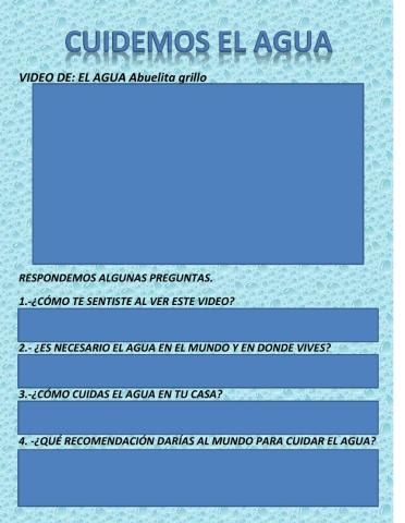 Cuidemos el agua