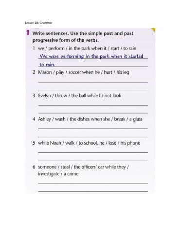 Lesson 28:grammar