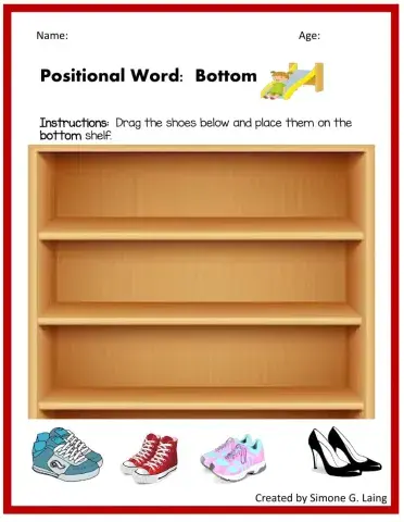 Positional Word: Bottom