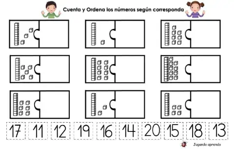 contando contando hasta 20