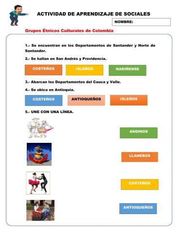 Grupo étnicos de colombia