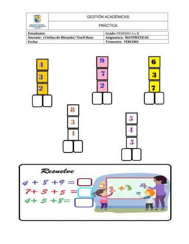Sumar con tres números