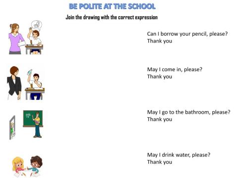 Be polite at the school