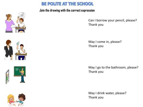 Be polite at the school