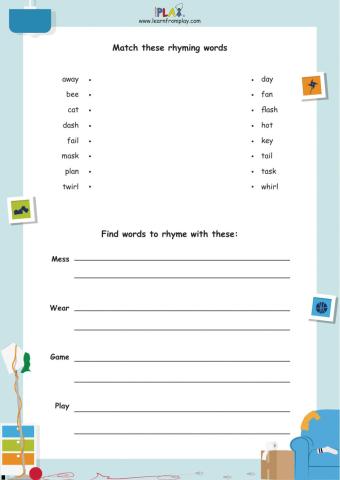 Cat and Dog - Rhyming Words