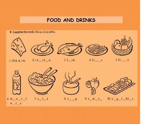 Food and drink - vocabulary3