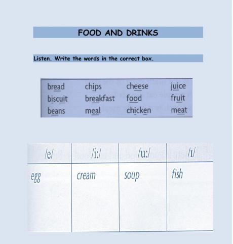 Food and drink - sounds