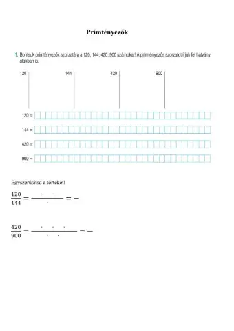 Számok hatvány alakja