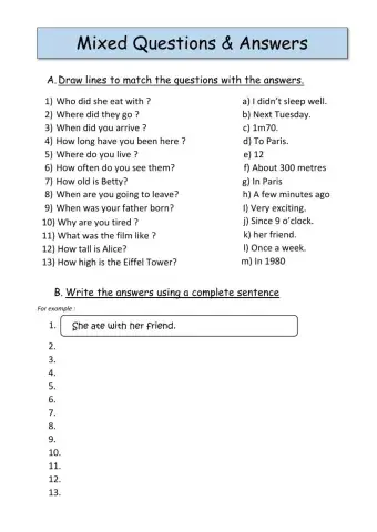 Mixed Questions & Answers