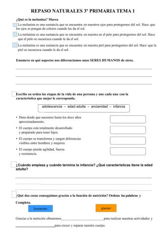 Naturales 3 primaria