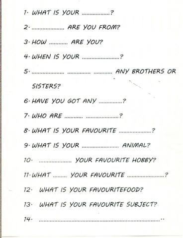 Personal information 2