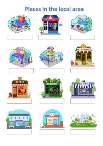 GESE Grade  3 -Places in the local area-