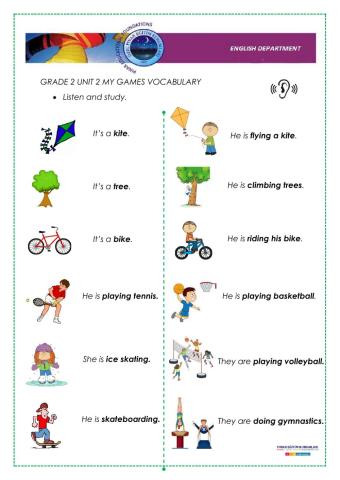 Grade 2 vocabulary 2