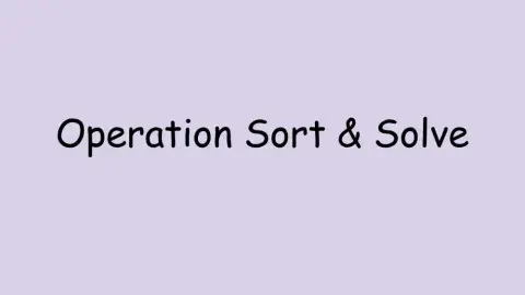 Decimal Word Problem Sort