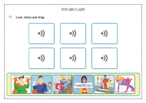 Superheroes vocabulary