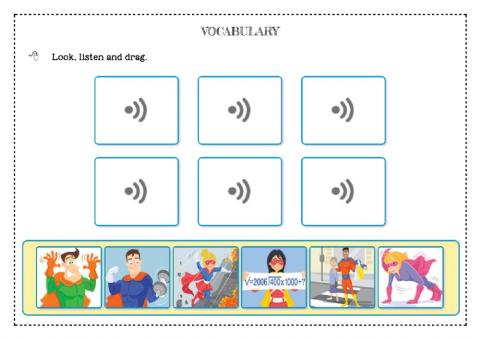 Superheroes vocabulary