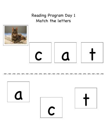 Cat Letter Match