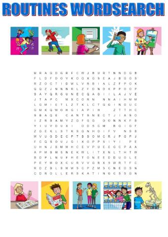 Free time activities wordsearch tiger 4 macmillan